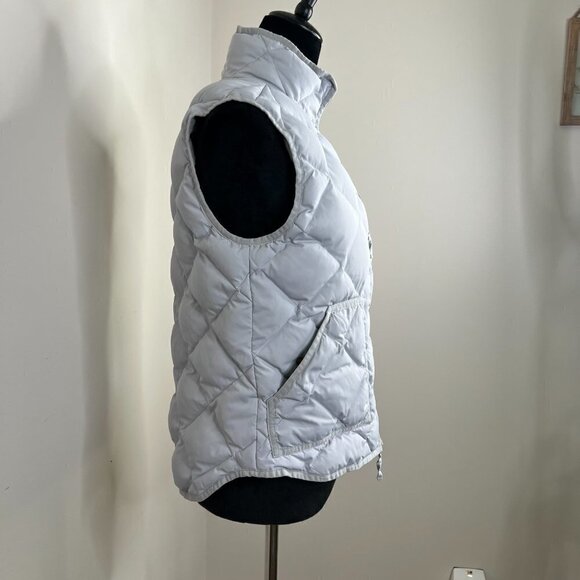 J. Crew Quilted Zip Front Puffer Waterfowl Partial Down Filled Vest, Sz Small - Picture 6 of 10